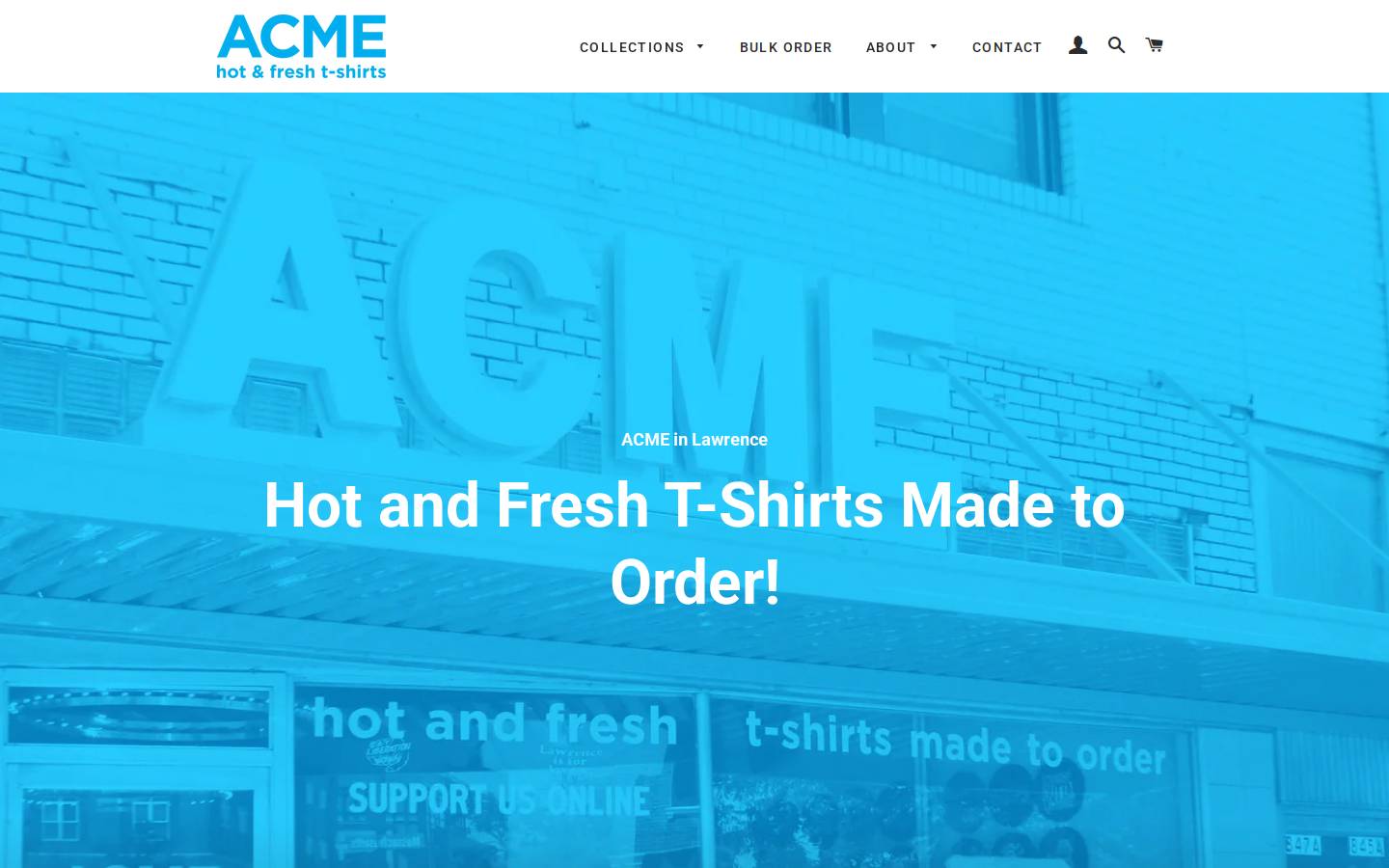 freshacme.com homepage screenshot