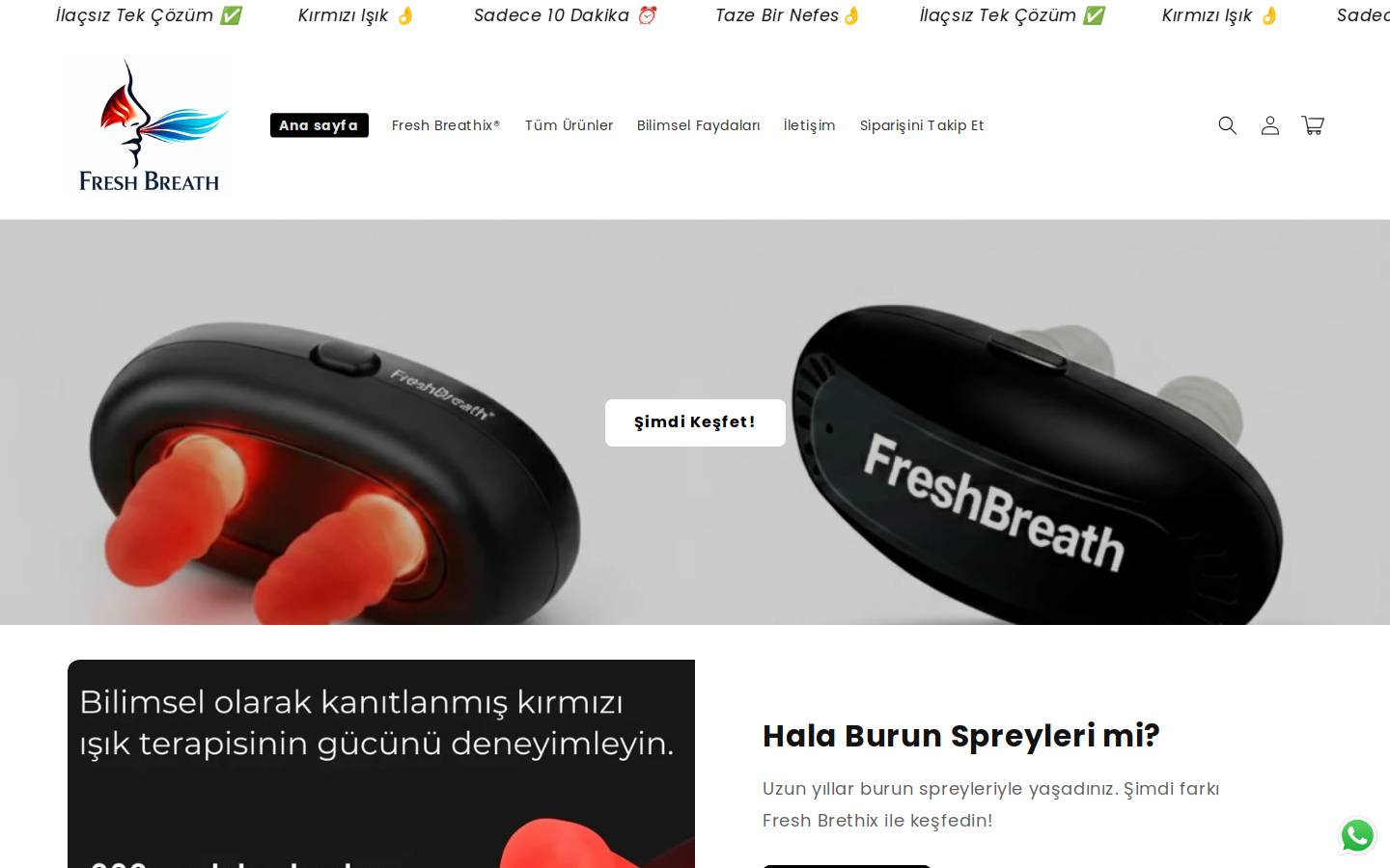 freshbreathstore.com homepage screenshot