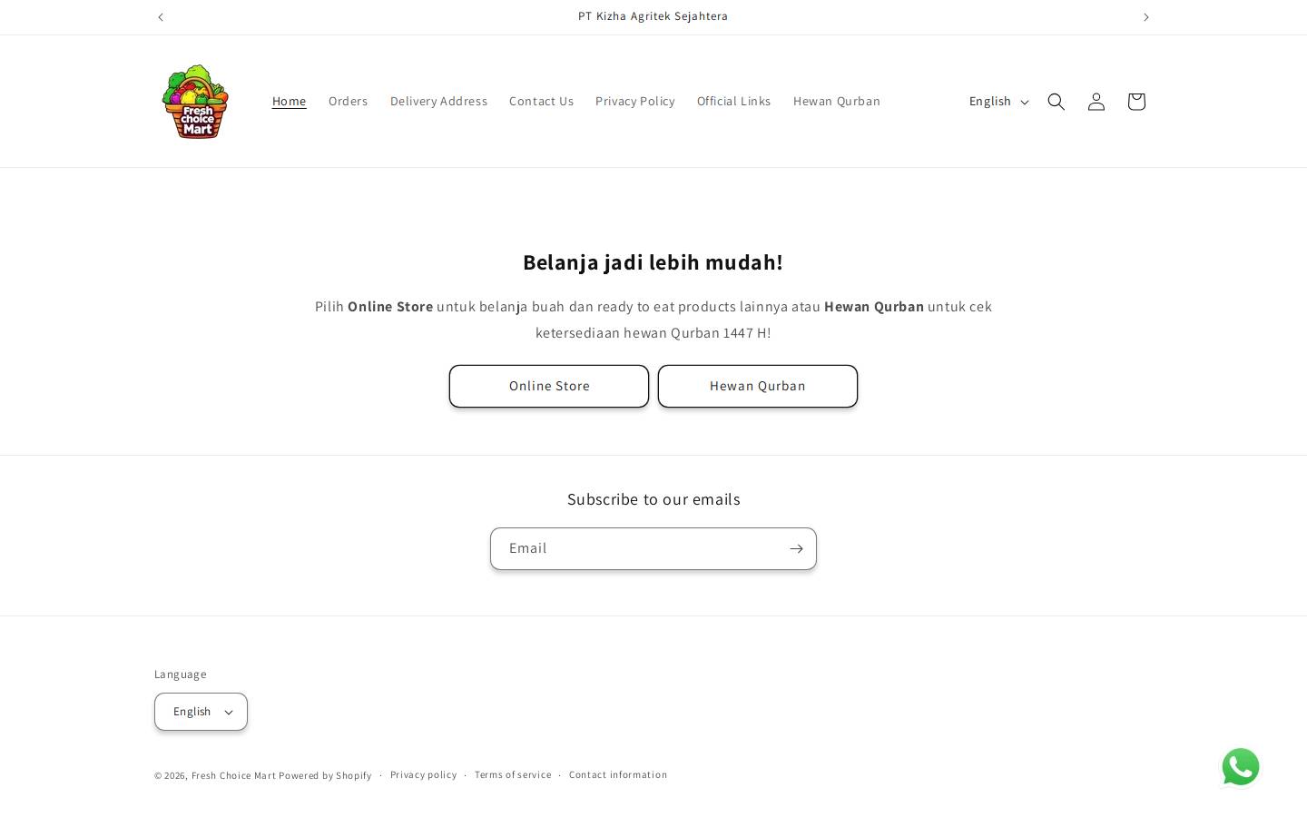 freshchoicemart.com homepage screenshot