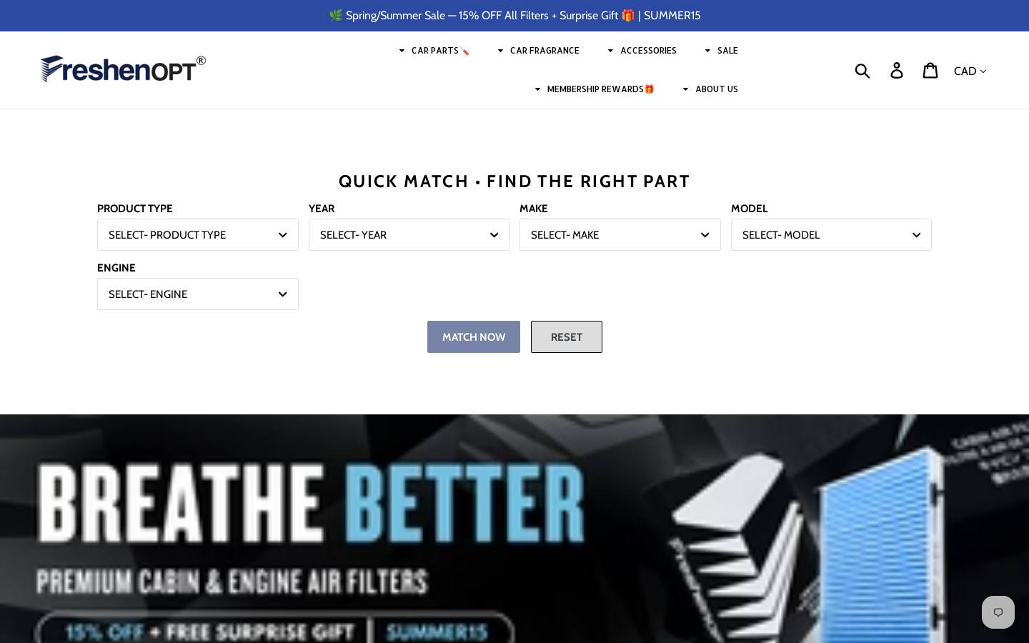 freshenopt.ca homepage screenshot