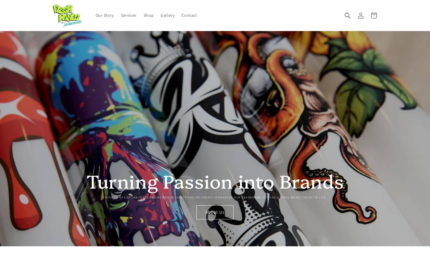 freshprintsofjax.com homepage screenshot