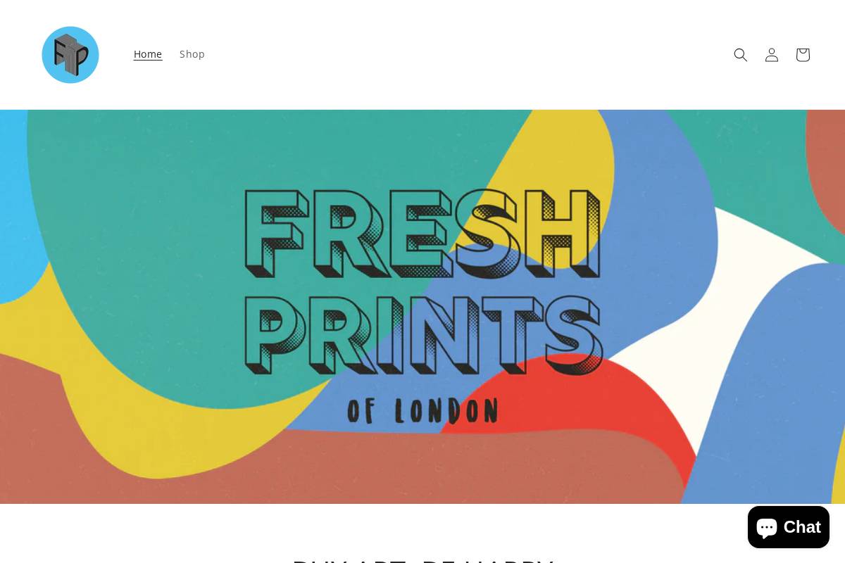 freshprintsoflondon.com homepage screenshot