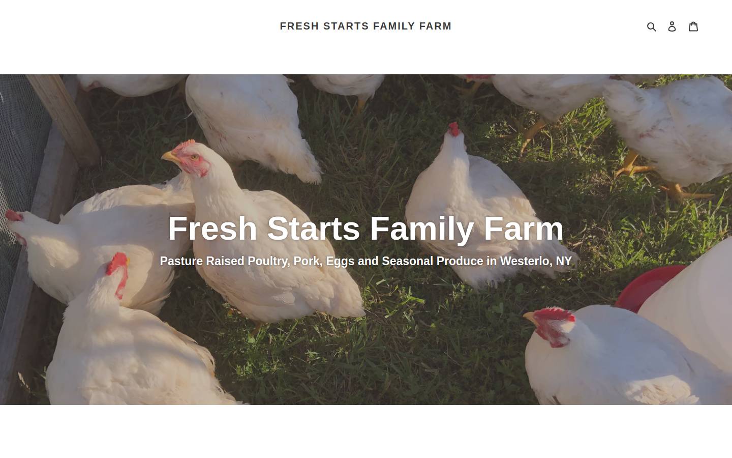 freshstartsfamilyfarm.com homepage screenshot