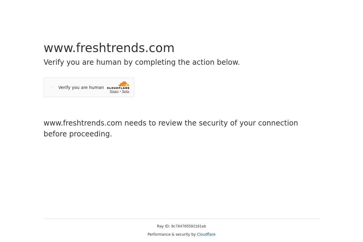 FreshTrends Body Jewelry homepage screenshot