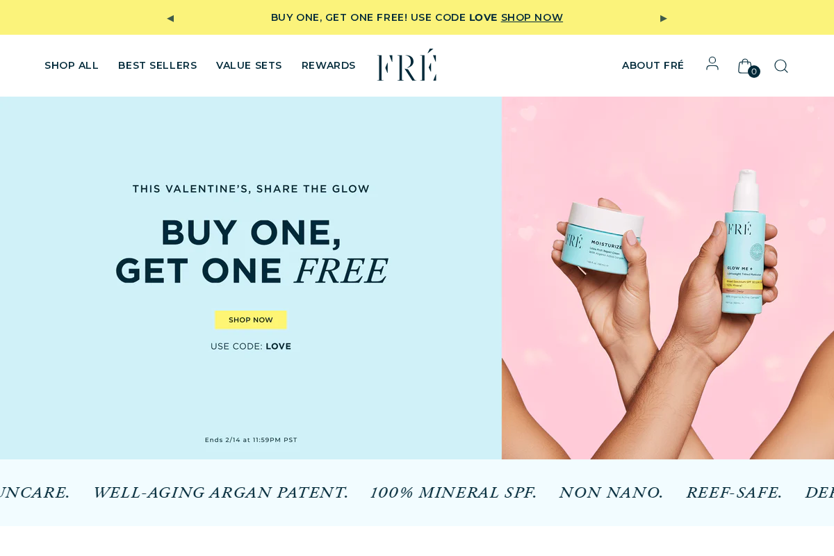 freskincare.com homepage screenshot