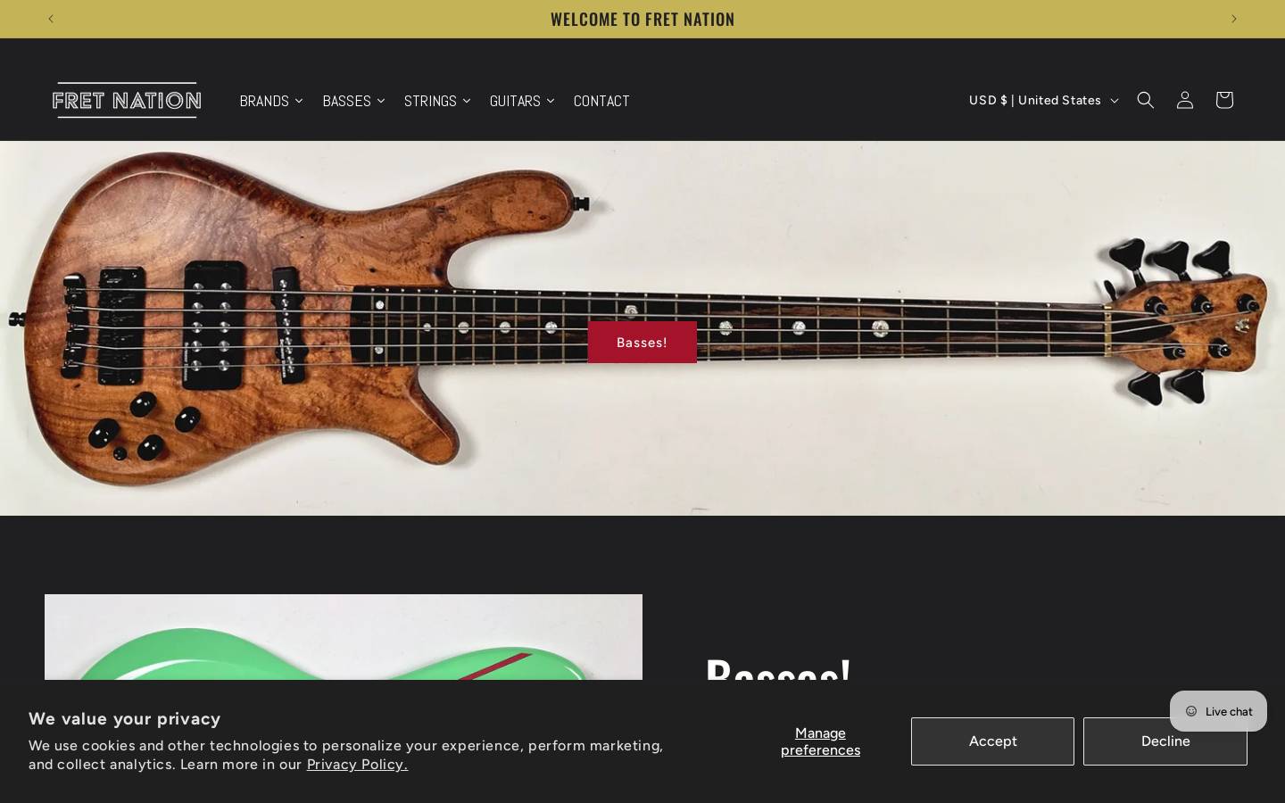 fretnation.com homepage screenshot