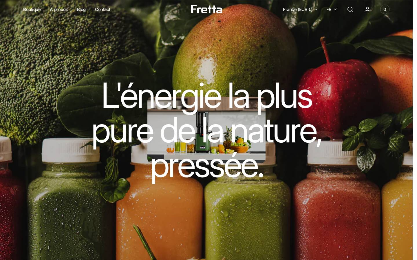 fretta.fr homepage screenshot