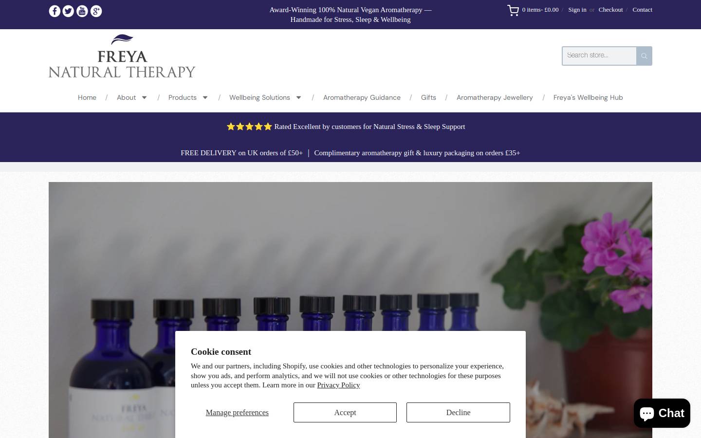 freyanaturaltherapy.co.uk homepage screenshot