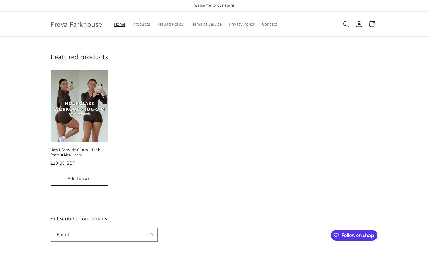 freyaparkhouse.com homepage screenshot