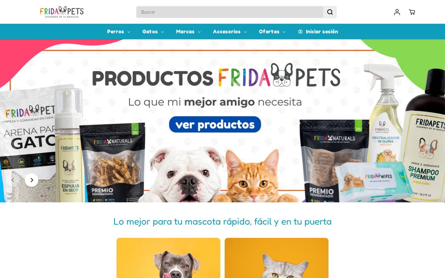 fridapets.com.mx homepage screenshot