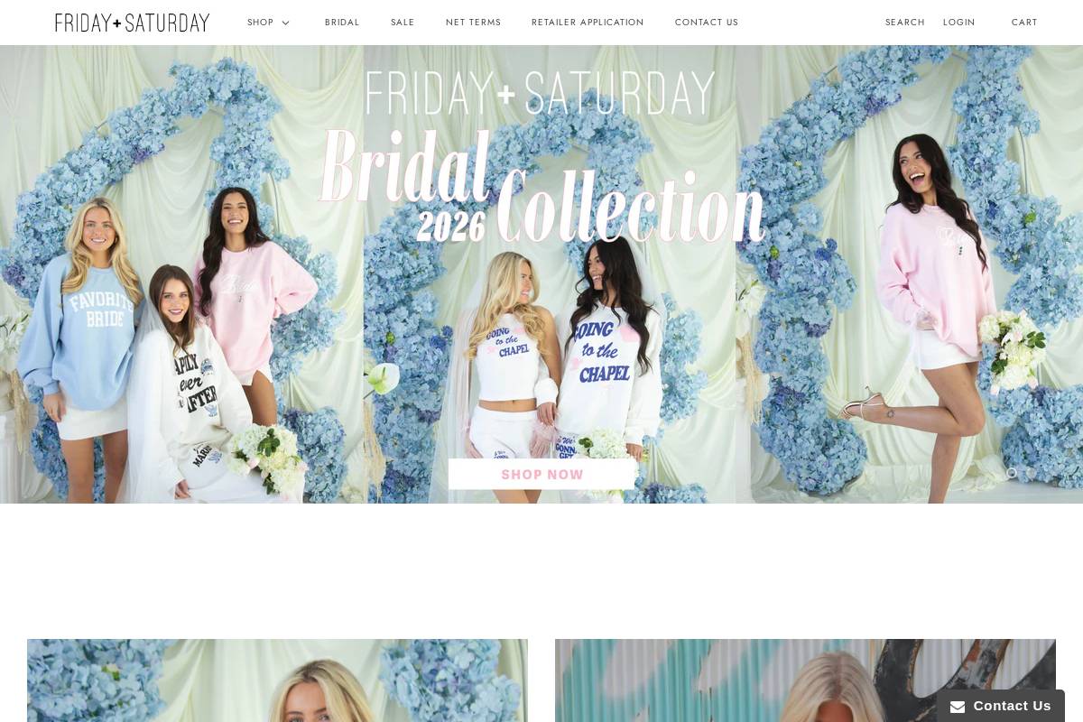 fridayandsaturday.com homepage screenshot