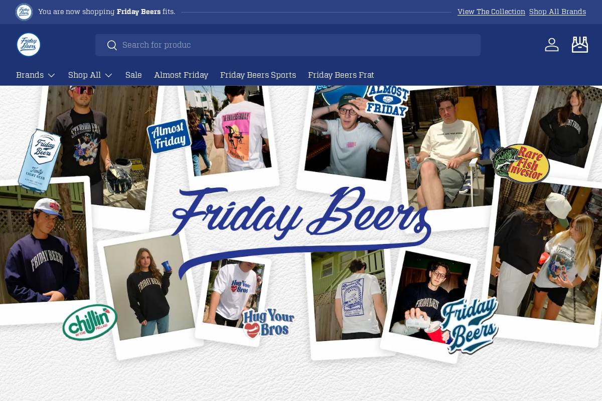 fridaybeers.shop homepage screenshot