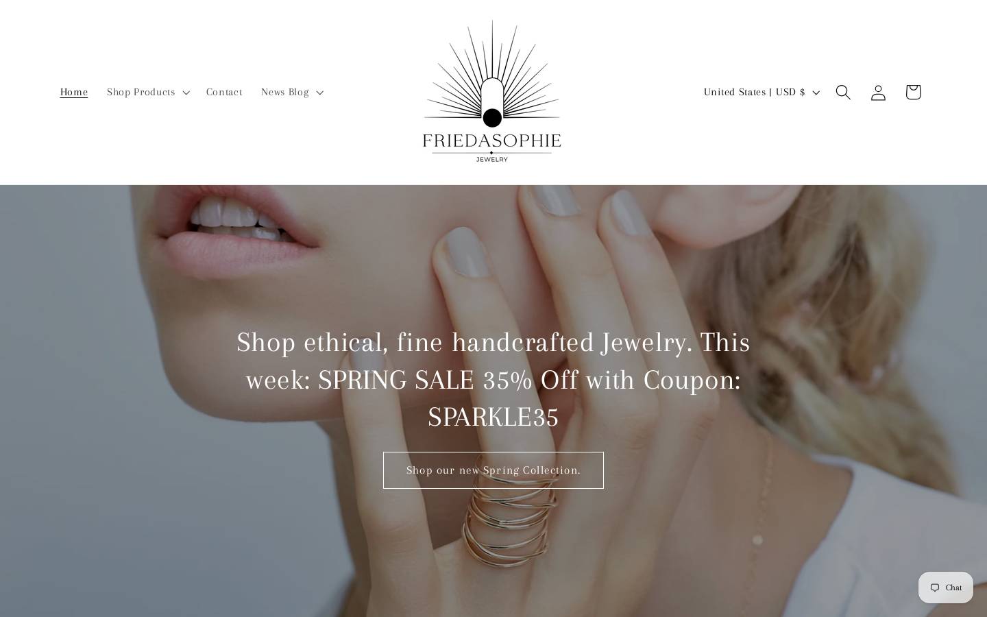 friedasophie.com homepage screenshot