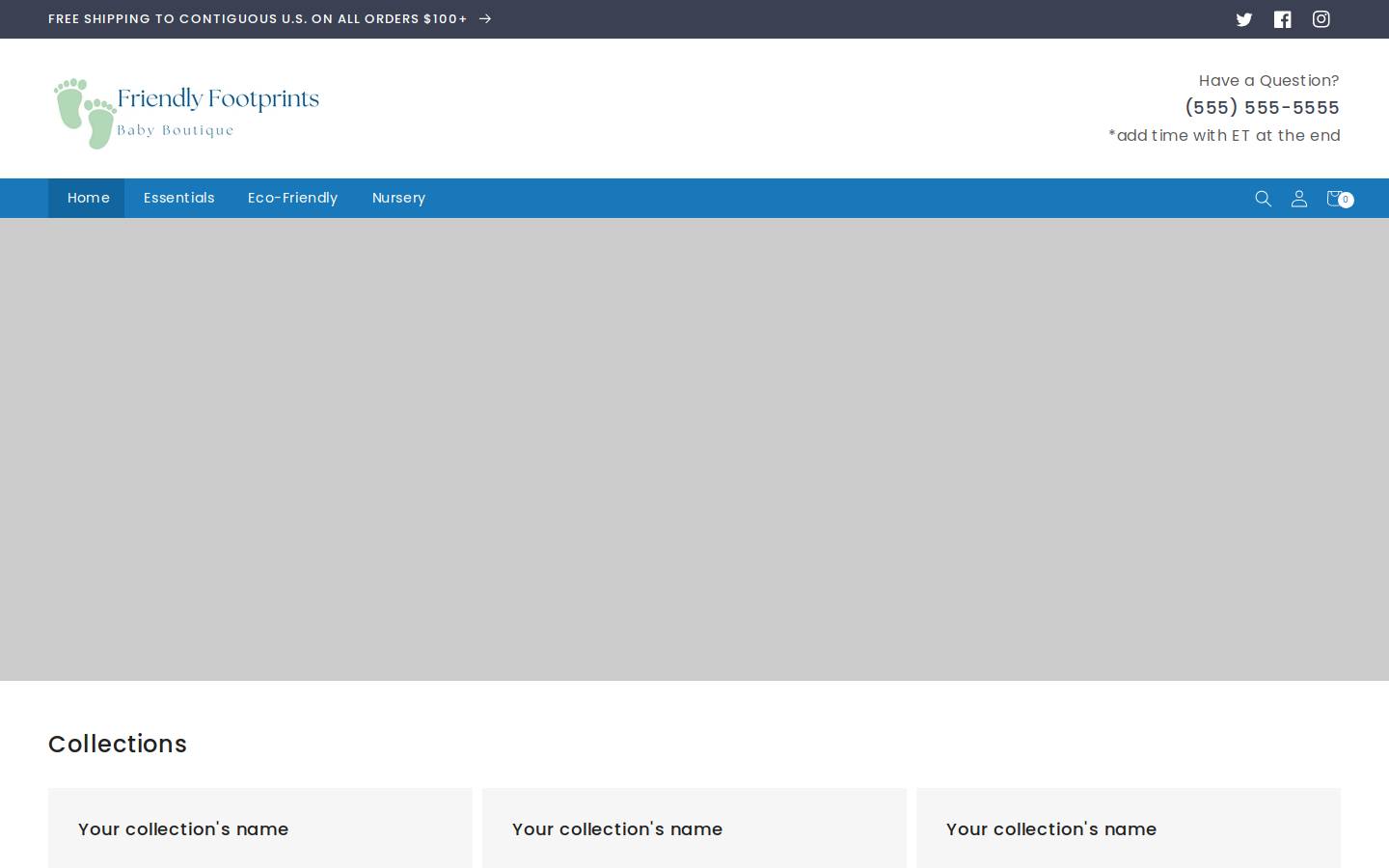 friendly-footprints.com homepage screenshot