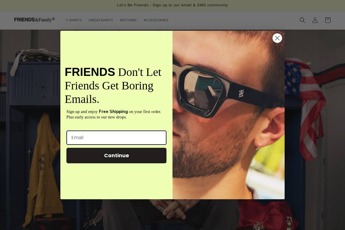 friends-family.co homepage screenshot