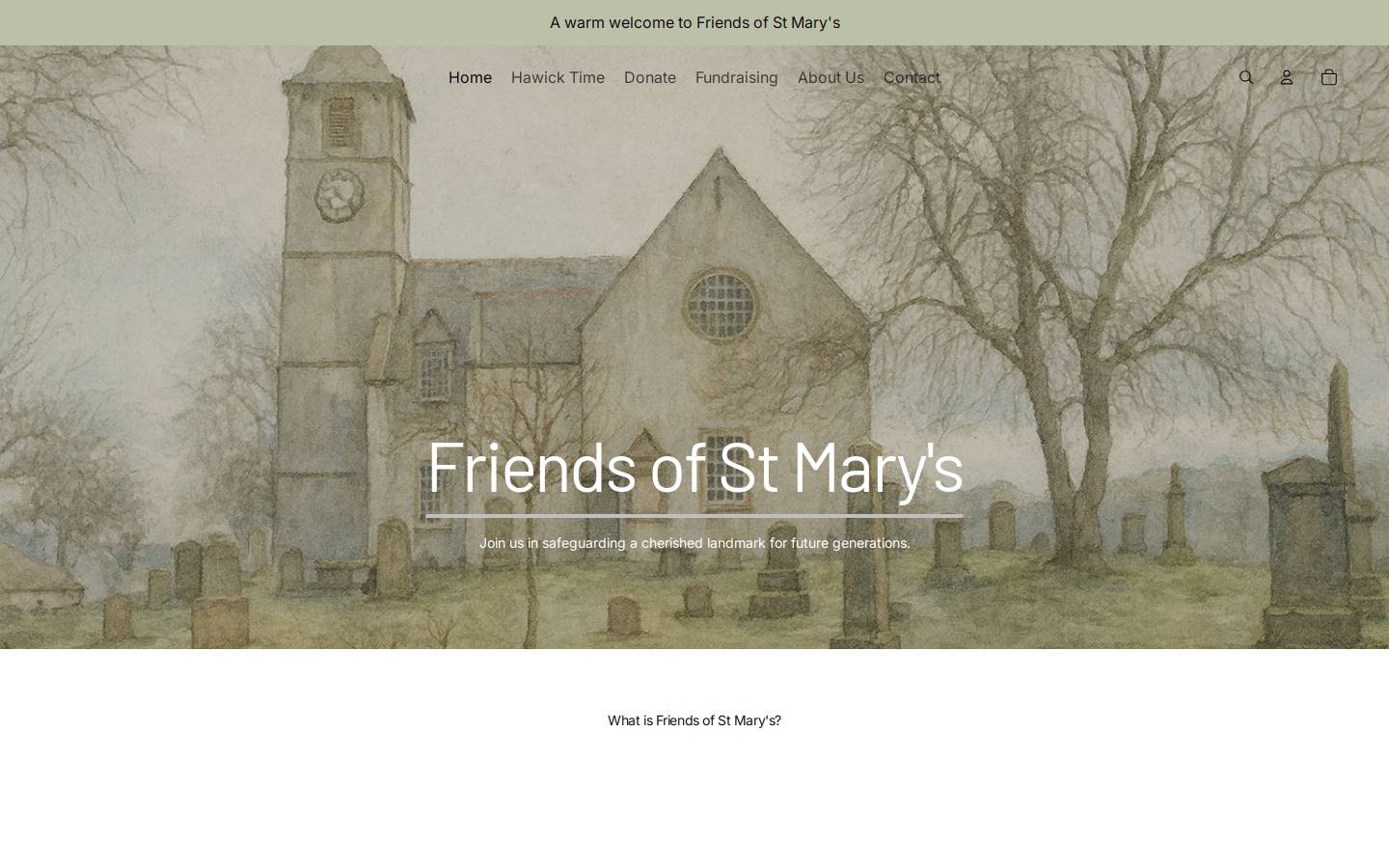 friendsofstmarys.co.uk homepage screenshot