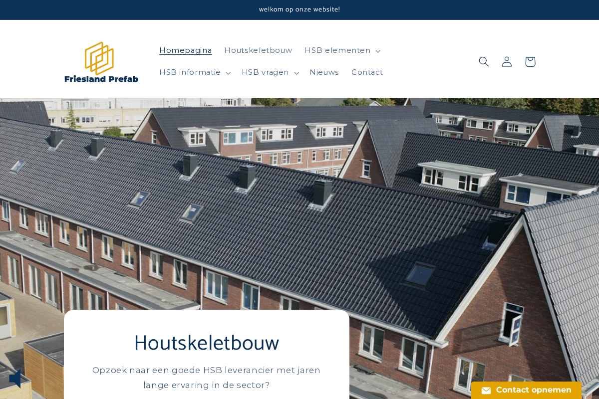 frieslandprefab.nl homepage screenshot
