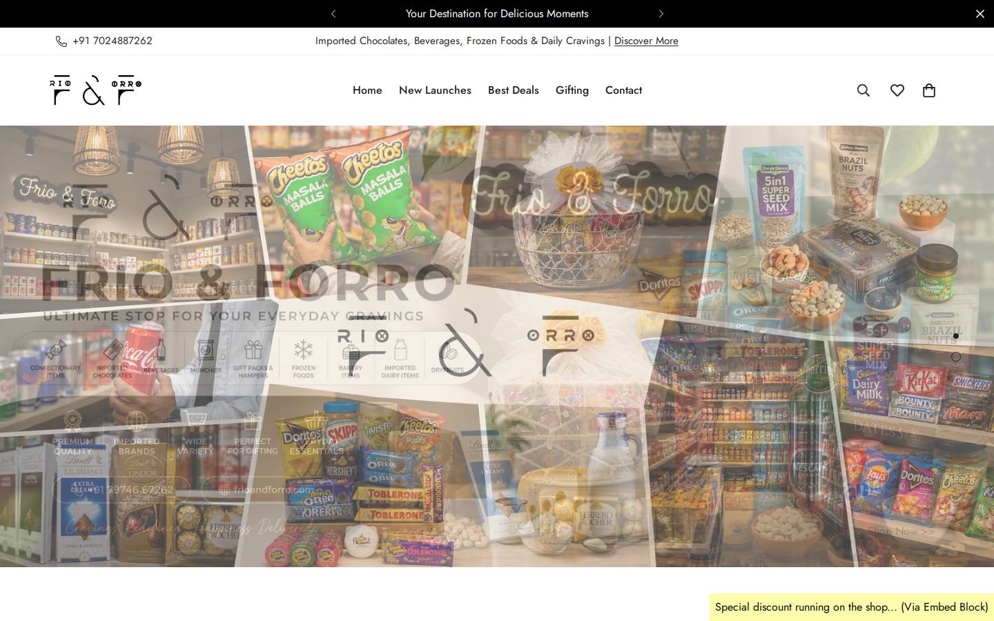 frioandforro.com homepage screenshot