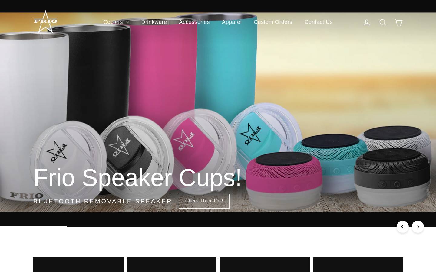 friocoolers.com homepage screenshot