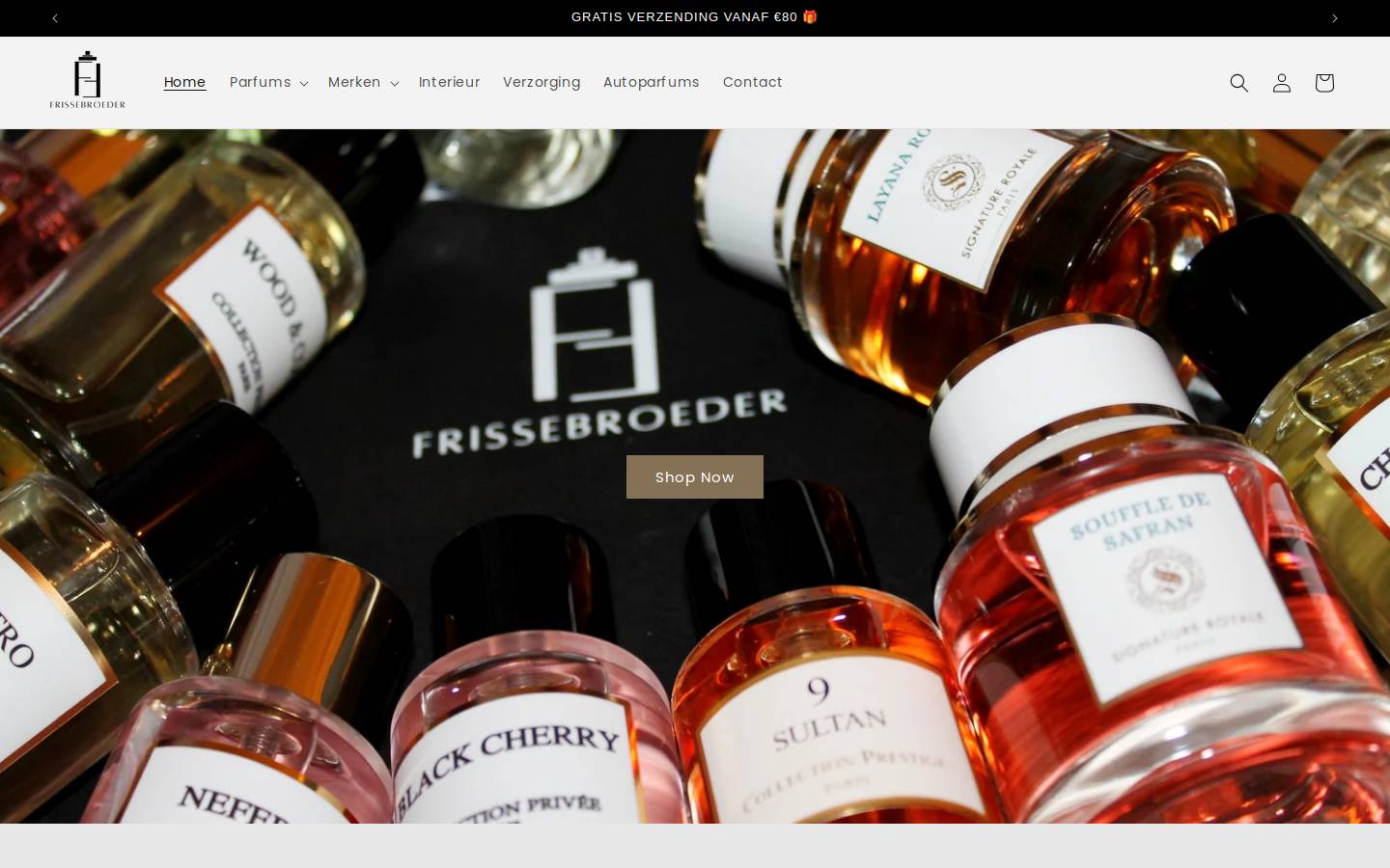 Frissebroeder homepage screenshot
