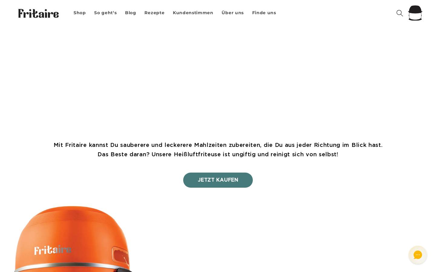 fritaire.de homepage screenshot