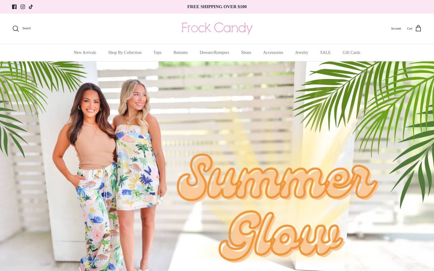 frockcandy.com homepage screenshot