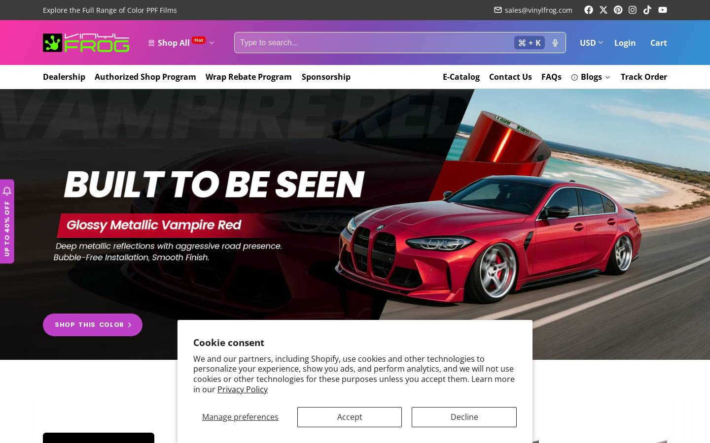 frogvinyl.com homepage screenshot