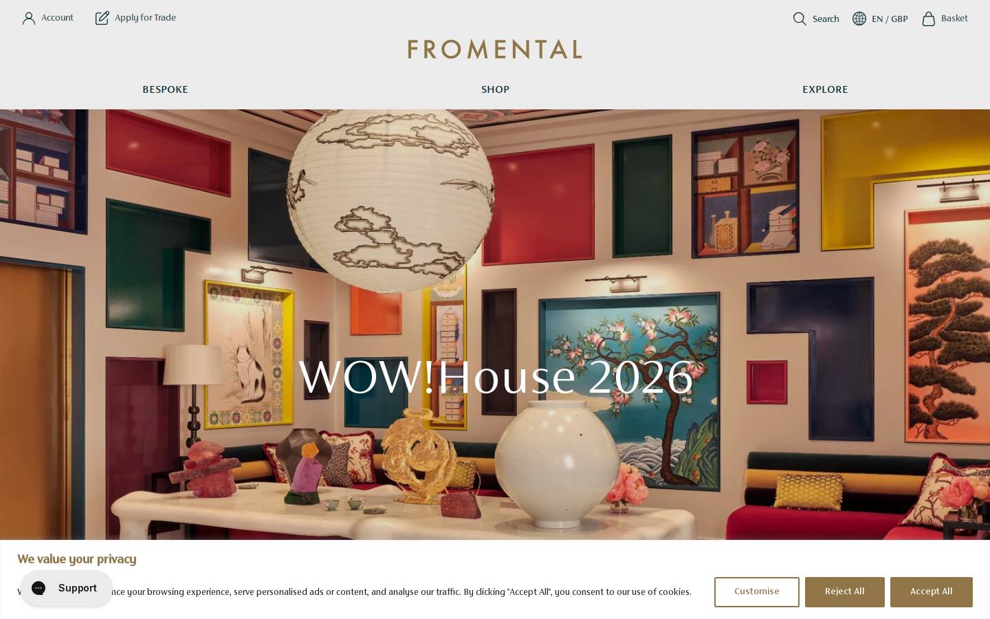 fromental.com homepage screenshot
