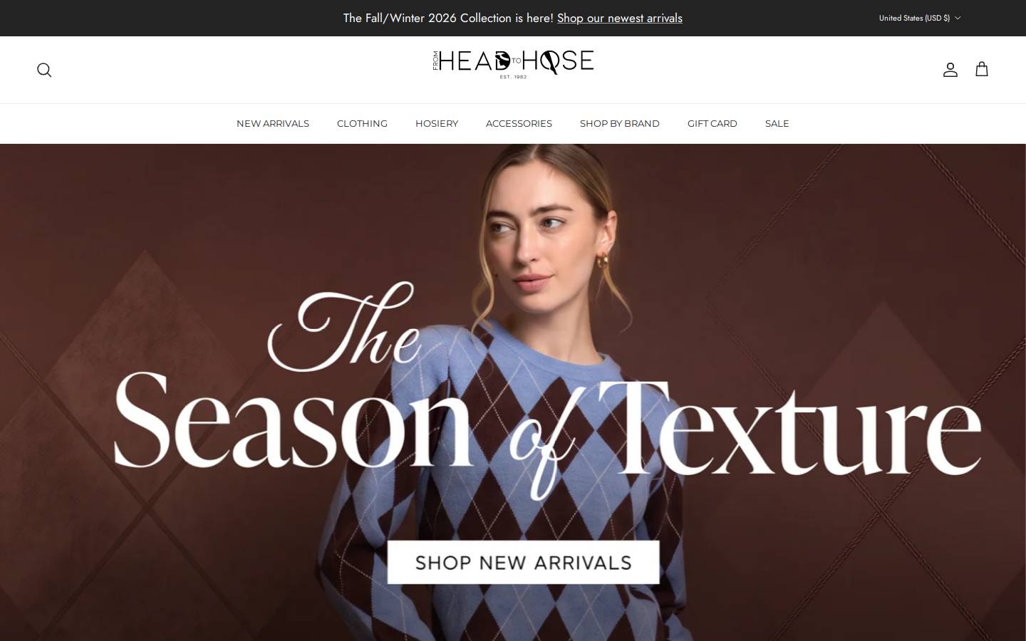 fromheadtohose.com homepage screenshot