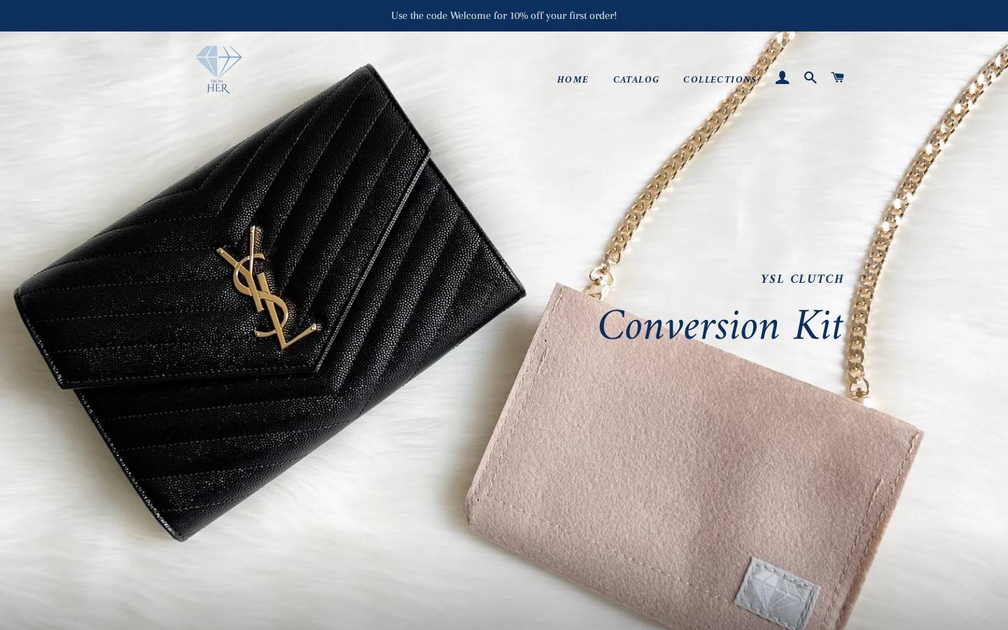 fromher.shop homepage screenshot