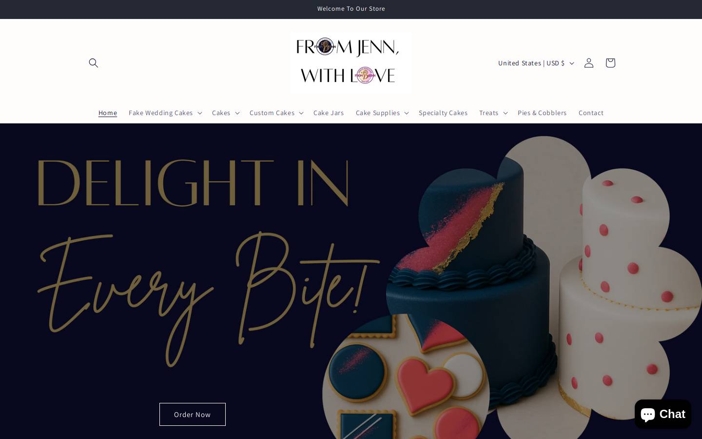 fromjennwithlove.com homepage screenshot