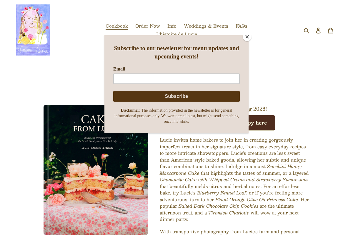 From Lucie homepage screenshot