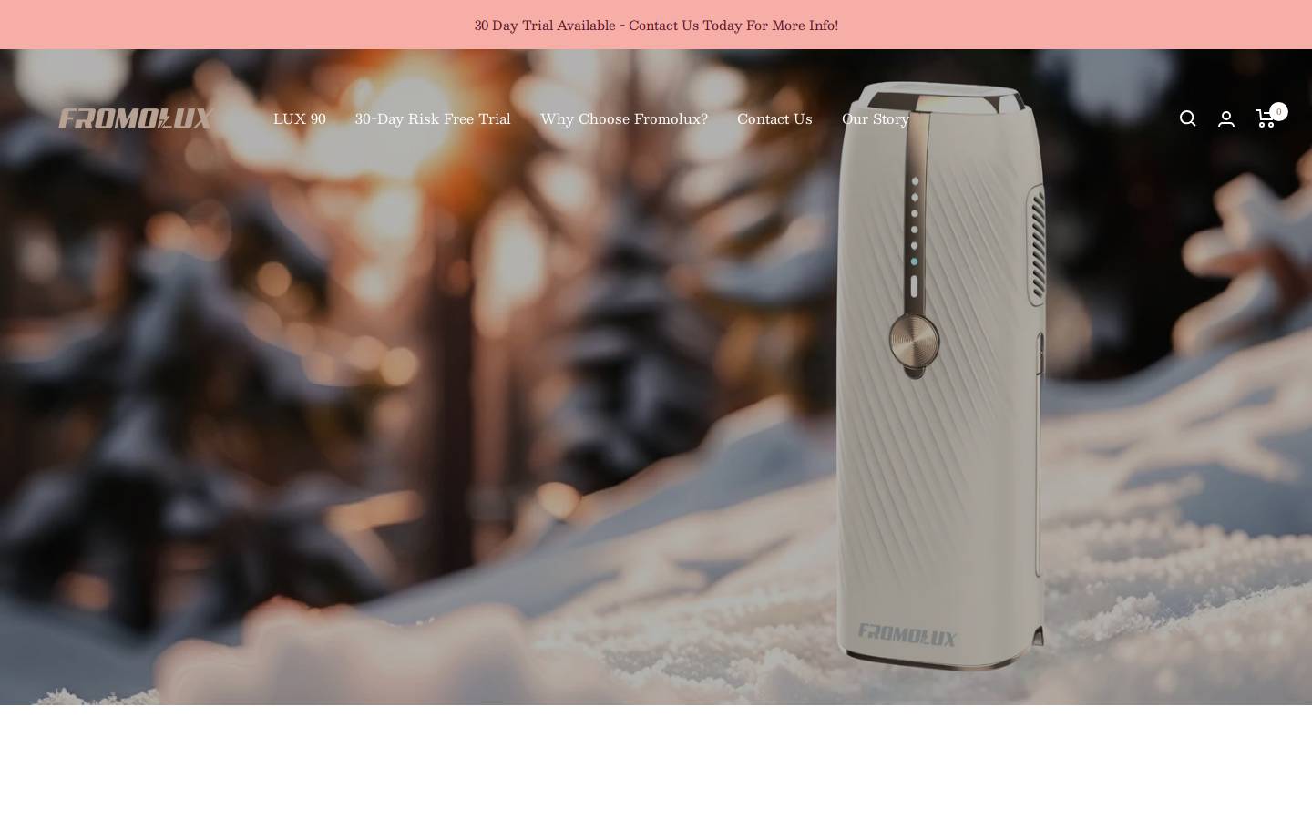 fromolux.com homepage screenshot