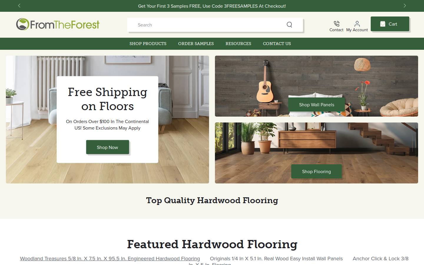 From The Forest homepage screenshot