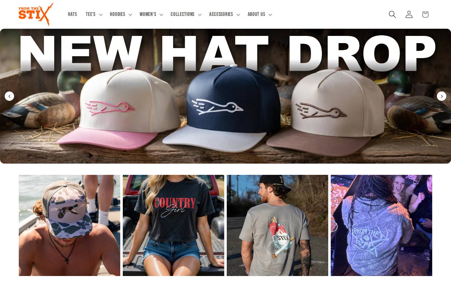fromthestix.com homepage screenshot