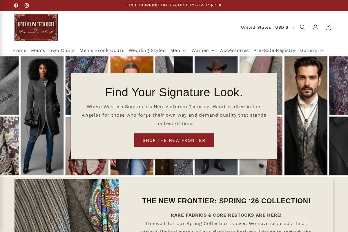 frontierls.com homepage screenshot