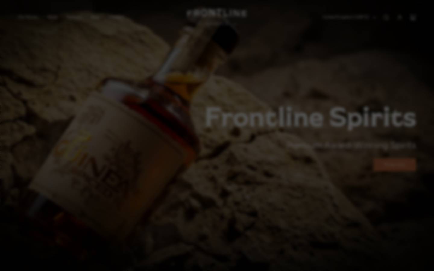 frontlinespirits.com homepage screenshot