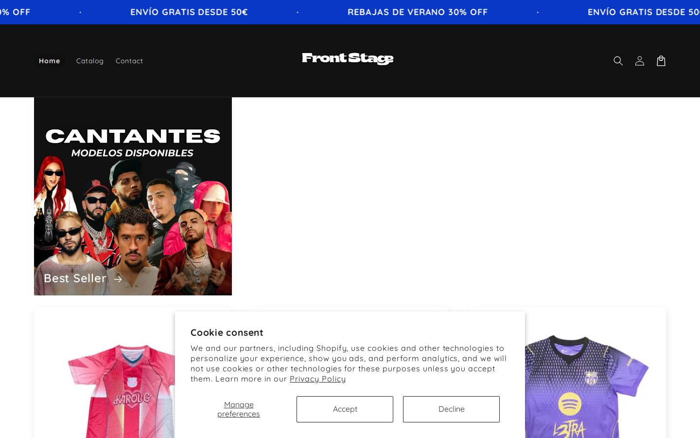 frontstagesw.com homepage screenshot