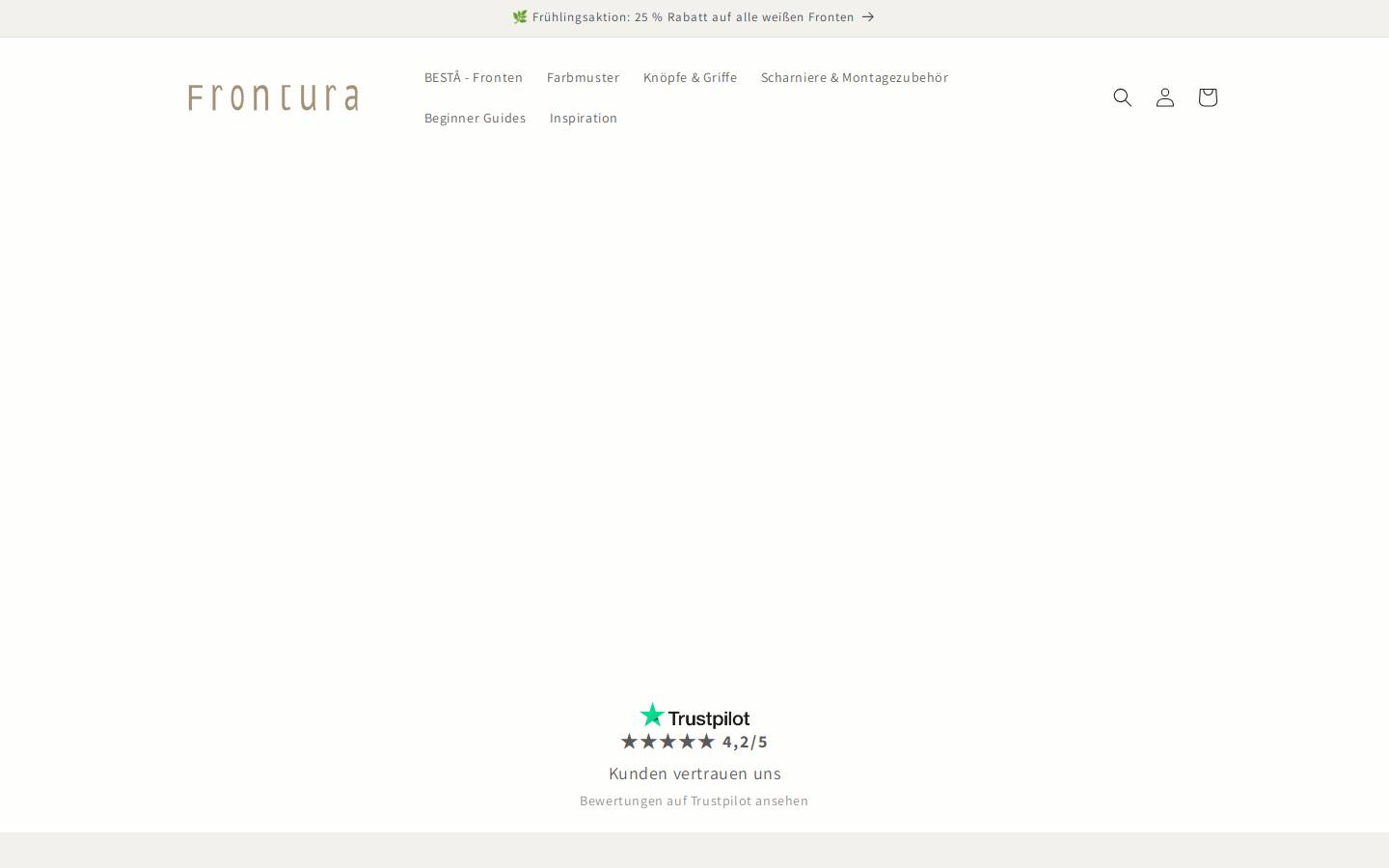 Frontura homepage screenshot