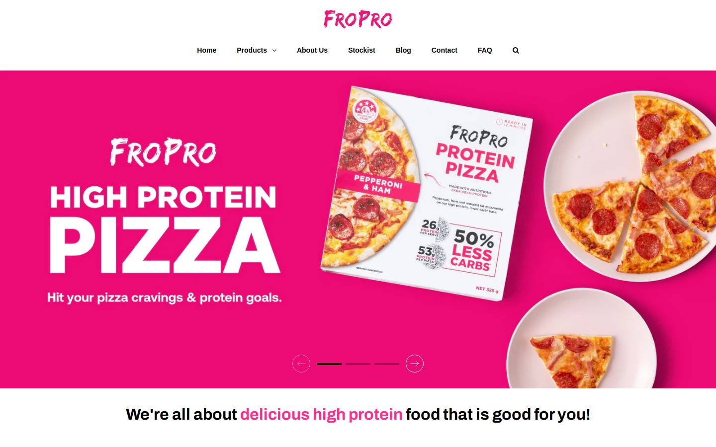 FroPro homepage screenshot