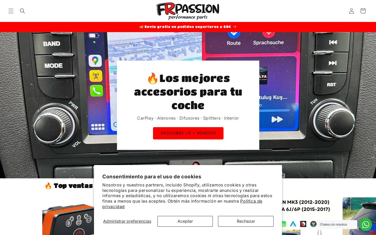 Frpassion homepage screenshot