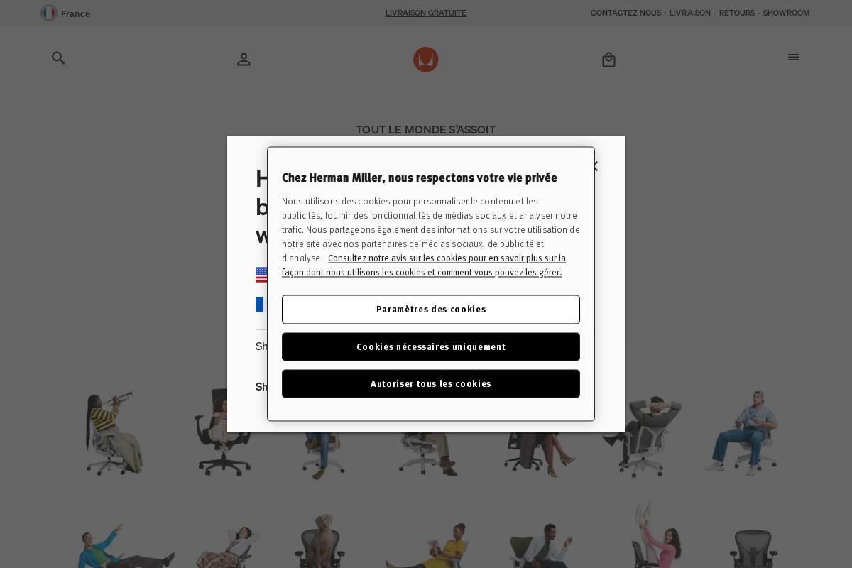 frstore.hermanmiller.com homepage screenshot