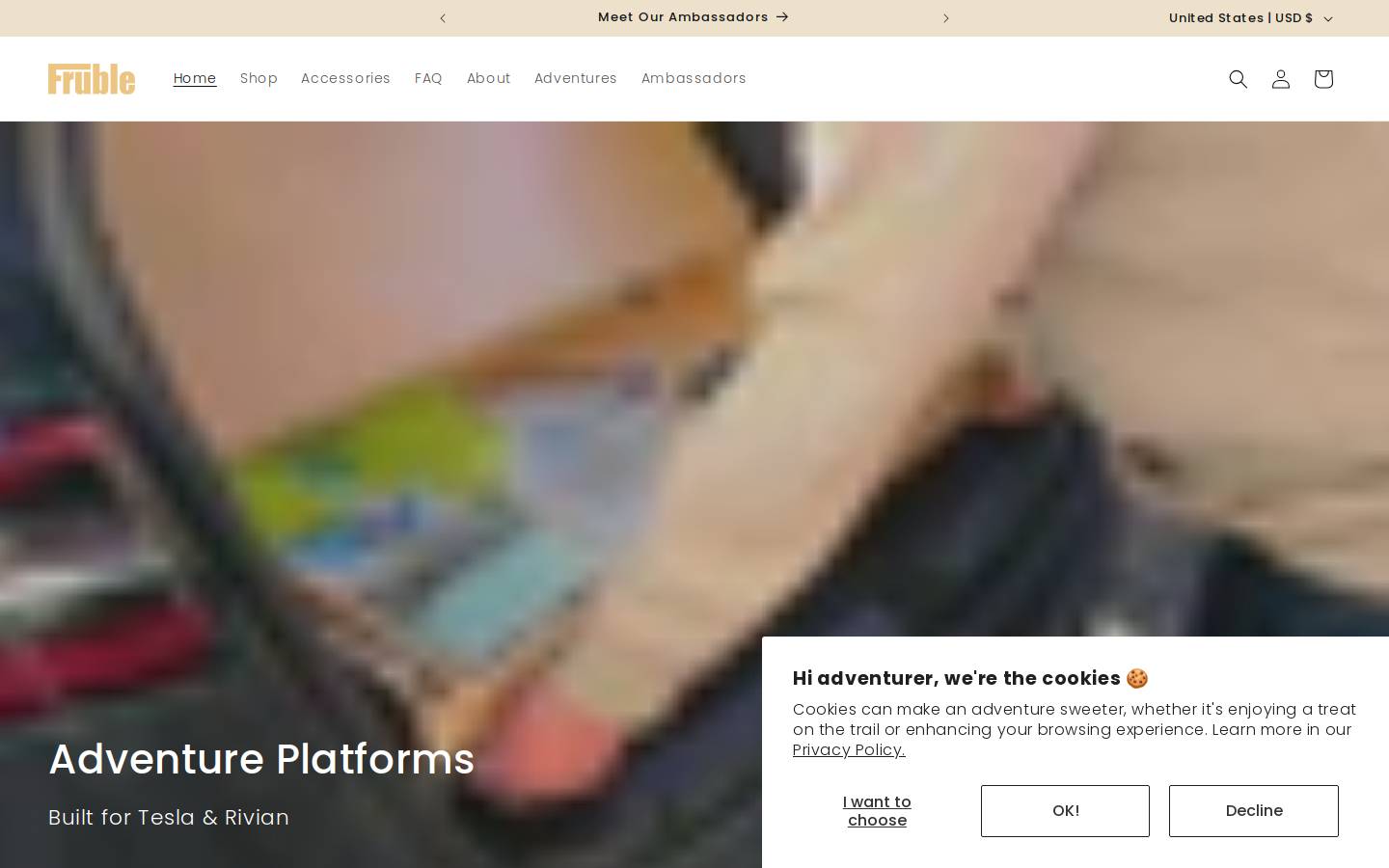 fruble.co homepage screenshot