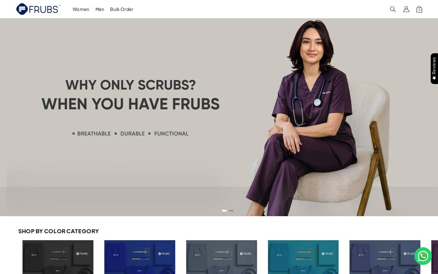 frubs.com homepage screenshot