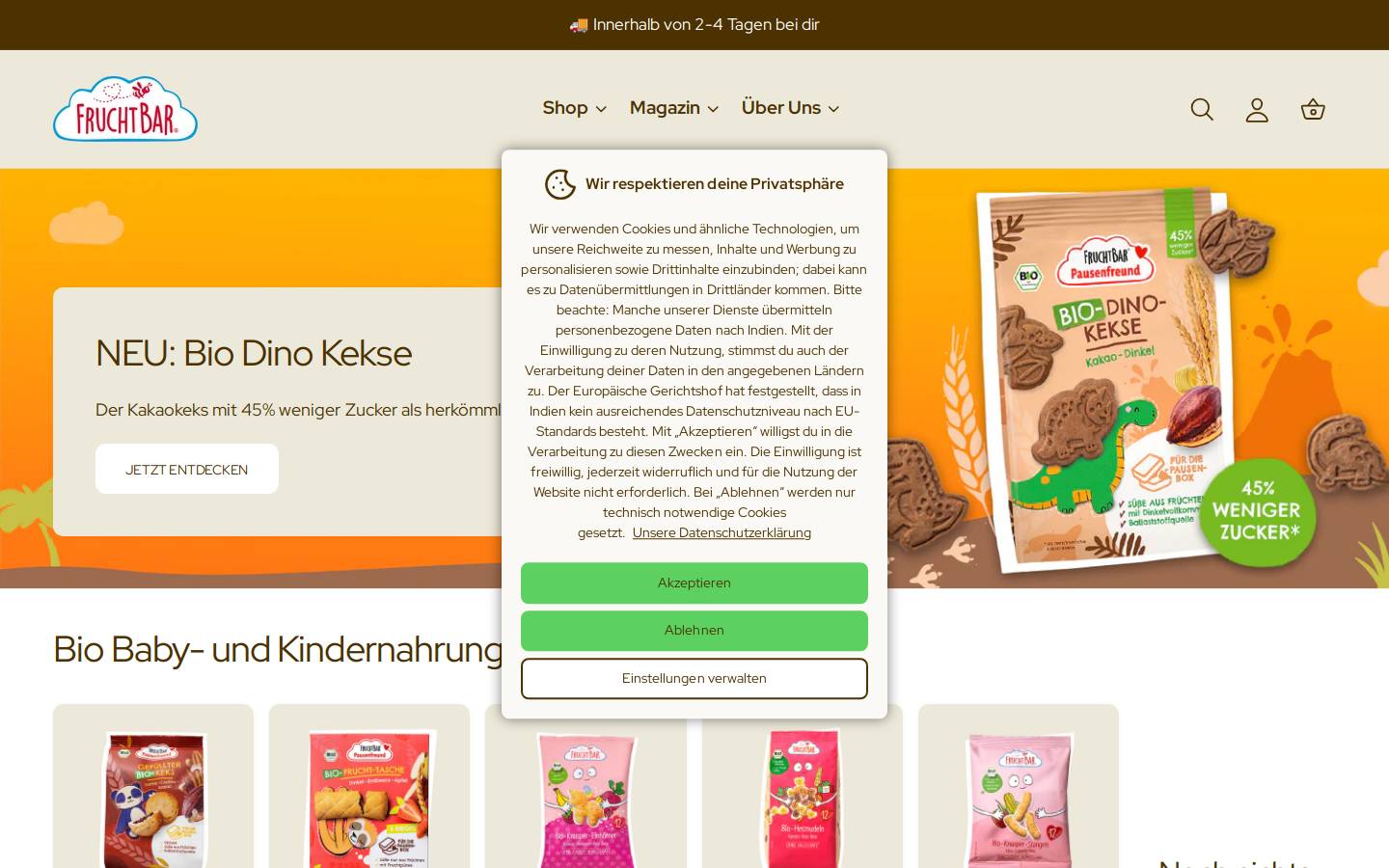 fruchtbarewelt homepage screenshot
