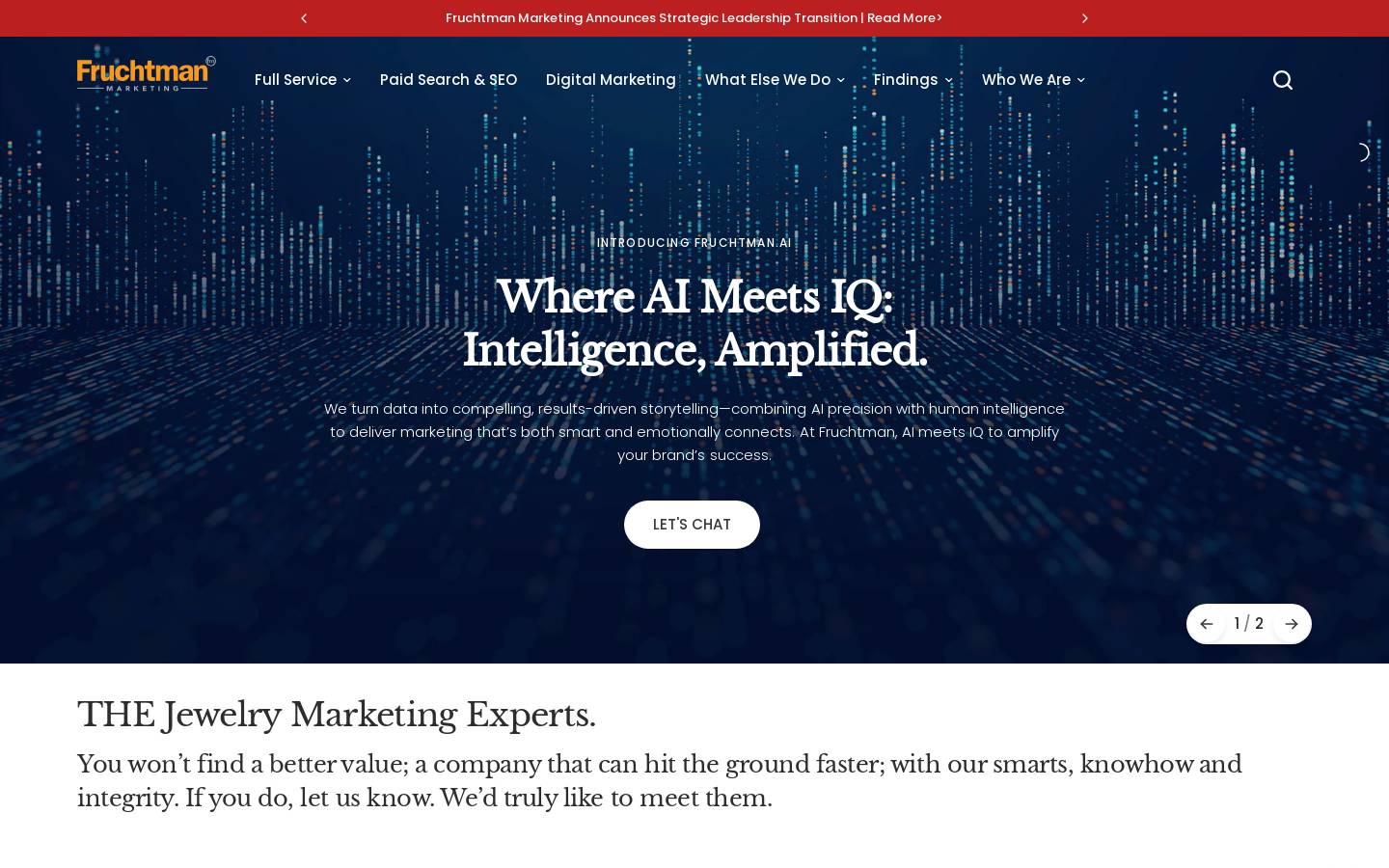 Fruchtman homepage screenshot