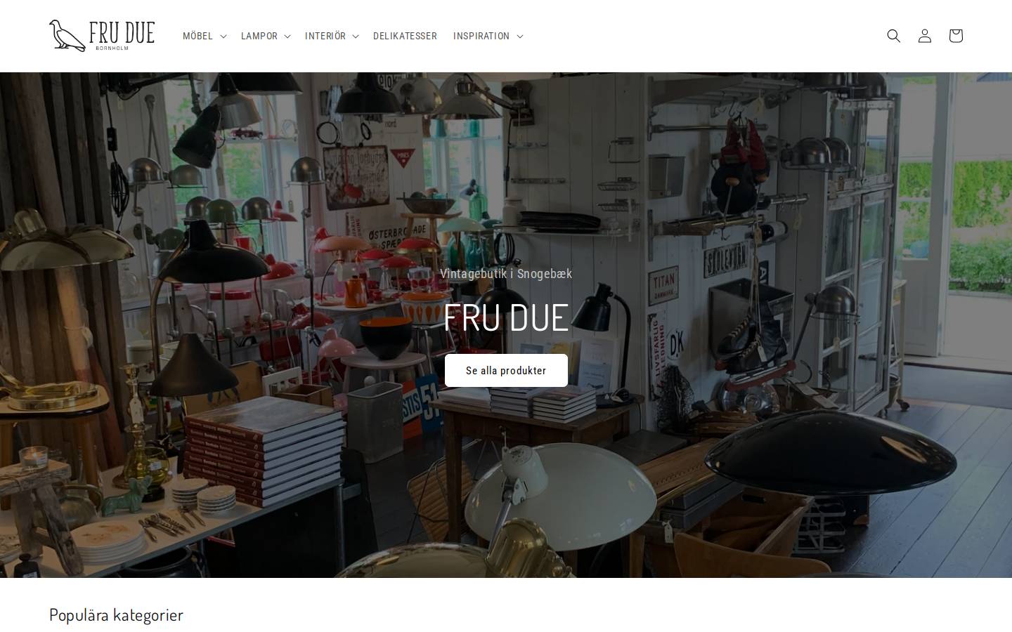 frudue.se homepage screenshot