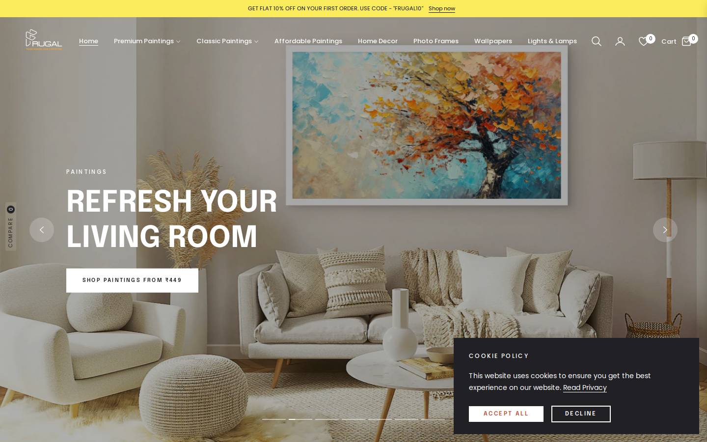 frugalcarts.com homepage screenshot