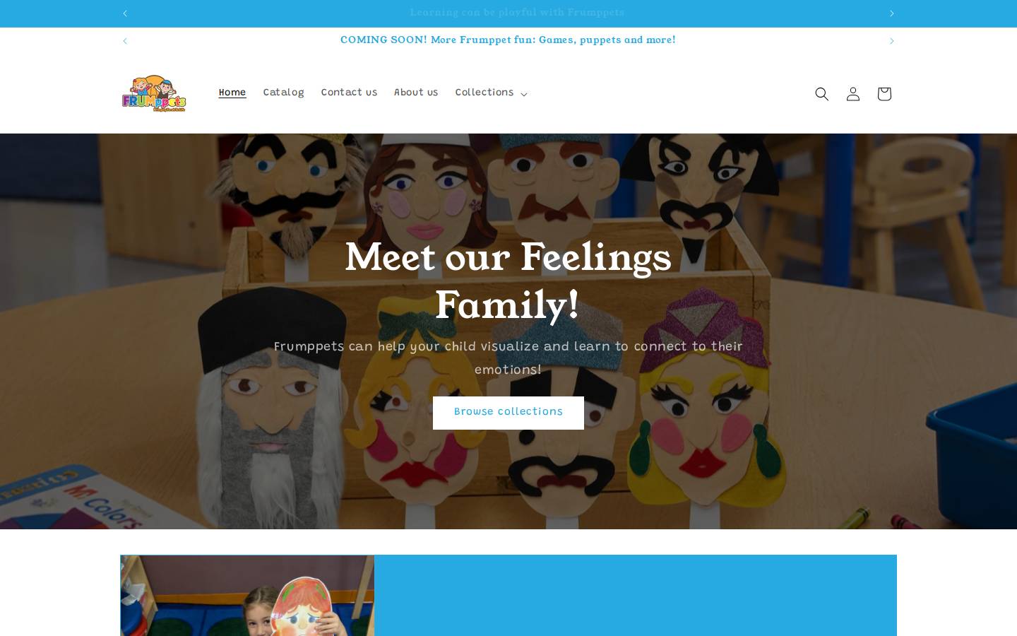 frumppets.com homepage screenshot