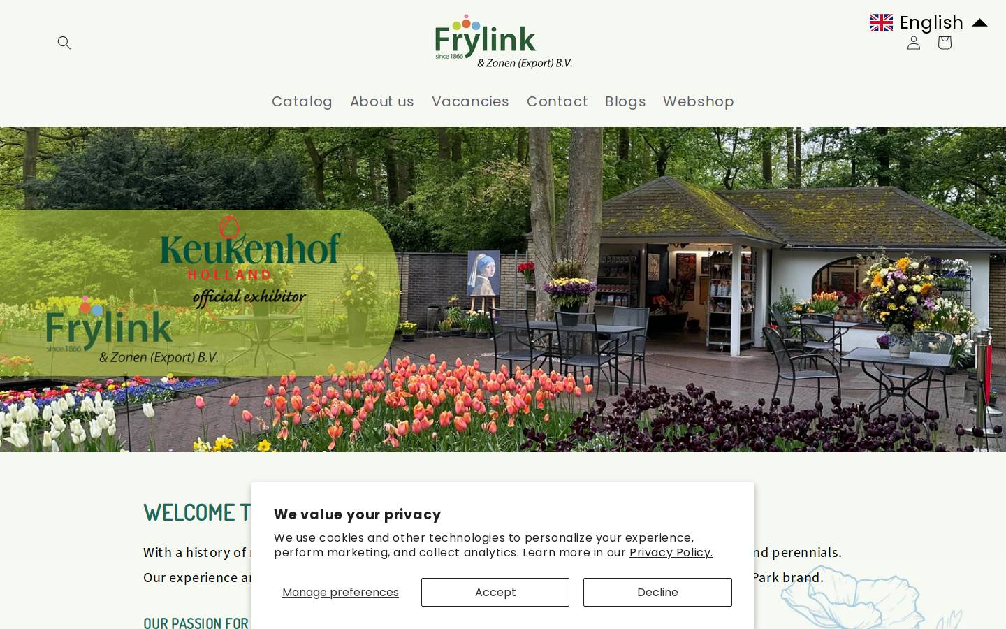 frylink.com homepage screenshot